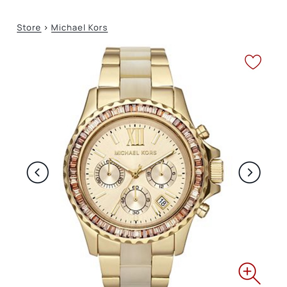 Michael Kors MK5874 Horn Actate Gold Everest Watch